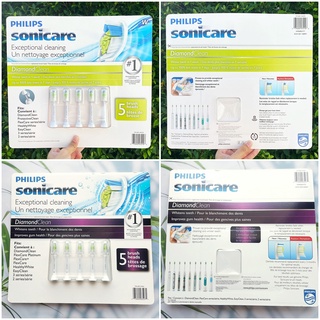 ฟิลิปส์ หัวแปรงสีฟันไฟฟ้า Sonicare DiamondClean Replacement Brush Heads White 5 heads (Philips®)