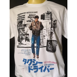 เสื้อวงนำเข้า Taxi Driver 1976 film movie Japan Promo Poster Robert De Niro Anti-Hero Style Vintage T-Shirt