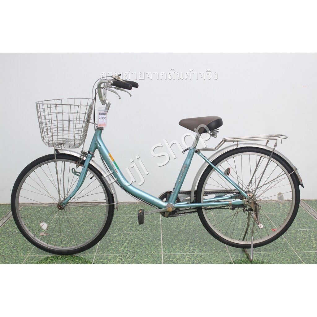 จักรยานแม่บ้านญี่ปุ่น - ล้อ 24 นิ้ว - มีเกียร์ - อลูมิเนียม - Miyata - สีฟ้า [จักรยานมือสอง]