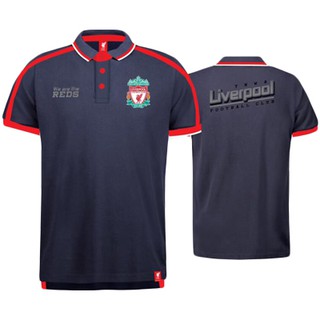 เช็คไซด์ก่อนสั่งซื้้อ !!!!!   เสื้อโปโลลิเวอร์พูล ลิขสิทธิ์แท้ LFC-PL-046  (NAVY)   ราคา 650 บาท   (สีกรม)