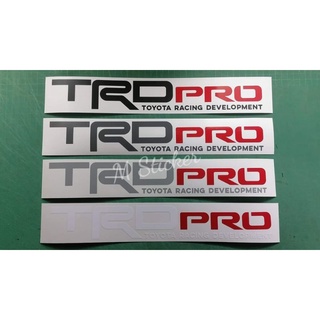 สติ๊กเกอร์​ติดรถ​  TRD PRO​ งานตัดไดรคัทสติ๊กเกอร์​PVCกันน้ำ,สะท้อนแสง3M