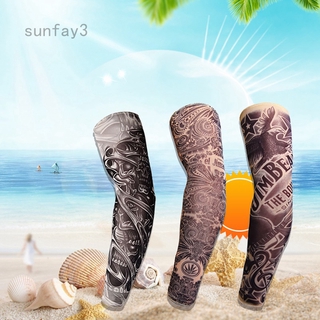 Sunfay3 yosicil 3 ปลอกแขน ลายสัก ป้องกันรังสียูวี