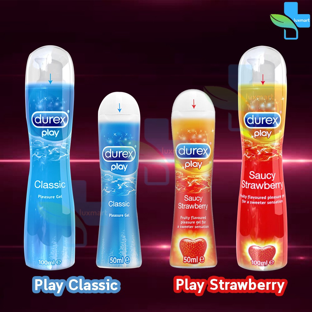 Durex Play Classic/Strawberry Gel 50,100 ml [1 ขวด] เจลหล่อลื่น ดู