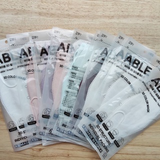 พร้อมส่ง✓ ABLE 3D Mask KF94 Made in Korea คละสี 10 ชิ้น ซองแยก Individual packed MFG:5/2021 EXP:5/2023