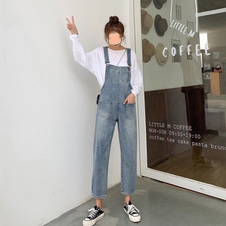 Many Jeans Overalls เอี๊ยมกางเกงยีนส์สียีนส์พร้อมส่ง