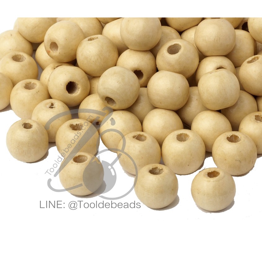 ลูกปัดไม้ ทรงกลม (80-100 กรัม) - รูปที่ 3