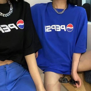 Cicishop(8911)เสื้อยืดแขนสั้น Oversize งานพิมพ์ลาย PEPSI สไตล์วินเทจ สายวินไม่มีไม่ได้แล้ว