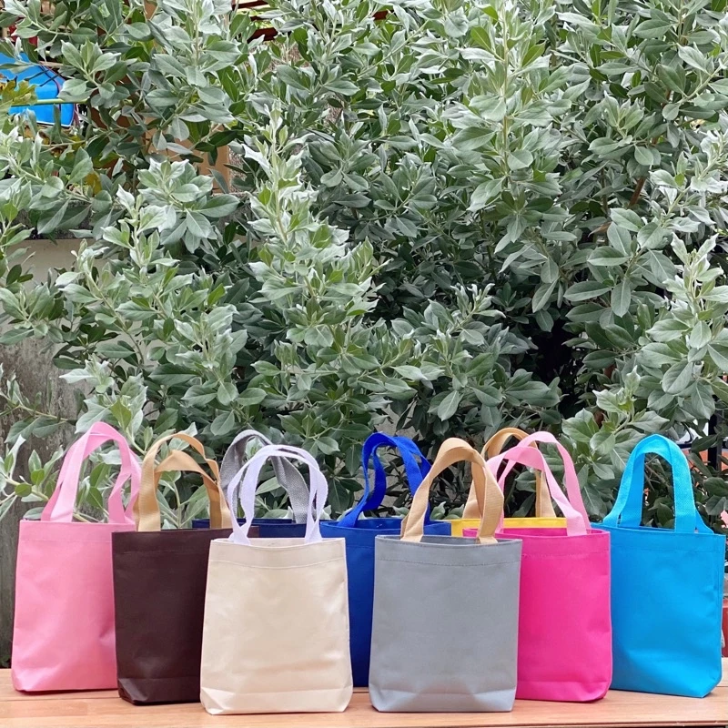 กระเป๋าถือใบเล็ก ขนาด 8*8*2 นิ้ว - ของชำร่วย ของแถม ของแจก ของที่ระลึก ถุงใส่ยา ราคาถูก