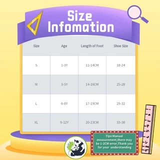 【Bangkok Delivery】ถุงเท้าเด็ก ระบายอากาศ ลายการ์ตูน เด็ก 1-13 ปี 5 คู่