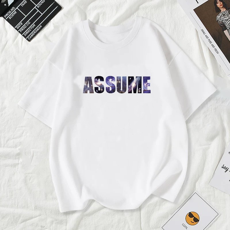 Cosco เสื้อยืดผู้หญิงสาวลายการ์ตูนน่ารัก#8875