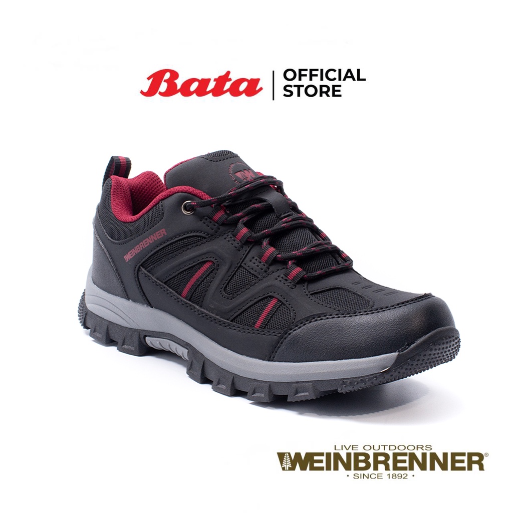 Bata บาจา ยี่ห้อ Weinbrenner รองเท้าลำลอง รองเท้าผ้าใบ แบบผูกเชือก สมบุกสมบัน สำหรับผู้ชาย รุ่น Kowloon สีดำ 8216321