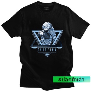 เสื้อยืดลําลอง ผ้าฝ้าย 100% พิมพ์ลาย Vinland Saga Thorfinnga Viking Fans ของขวัญวันพ่อ สไตล์ญี่ปุ่น สําหรับผู้ชาย