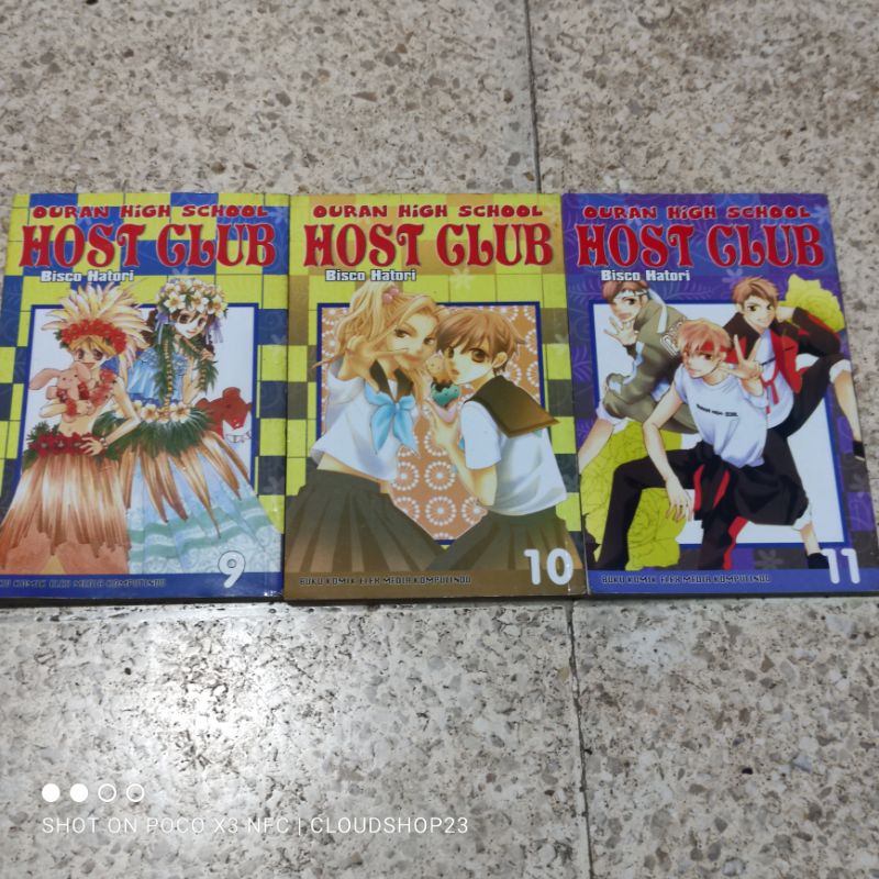 Ouran High School Host Club การ์ตูนหมายเลข 9, 10, 11 มังงะ bisco haori