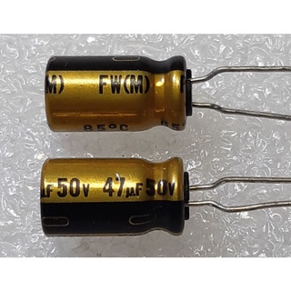 Nichicon FW 47uf 50v capacitor ตัวเก็บประจุ คาปาซิเตอร์