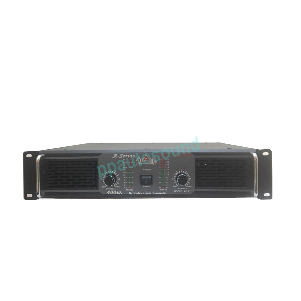 A-SERIAS Professional poweramplifier รุ่น 402II เพาเวอร์แอมป์ 400+400W RMS เครื่องขยายเสียง