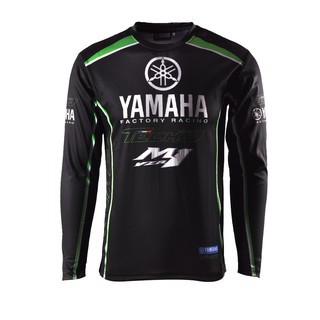 Yamaha tech 3 เสื้อยืดแขนยาว เต็มตัว สําหรับผู้ชาย ขี่มอเตอร์สปอร์ต 2019