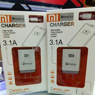 ชุดสายชาร์จ Mi Charger 3.1A หัว+สาย(ชาร์จเร็ว)