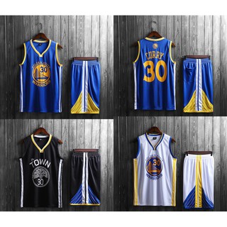 เสื้อกีฬาบาสเก็ตบอล ลายทีม Golden State Warriors No.30 Curry สําหรับผู้ชาย