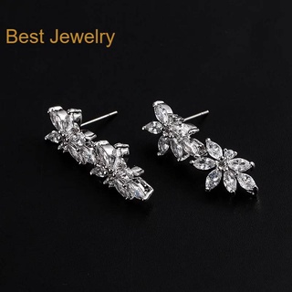 Best Jewelryต่างหูเพชรเกรดพรีเมี่ยม ประกายไฟเทียเท่าเพชรแท้ เครื่องประดับออกงาน เกรดสวย สร้อยเพชร รับ dropship