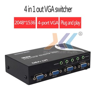 VGA SWITCH IN 4 OUT 1 + Audio vga7001