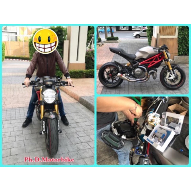 ‼️ 💡หลอดไฟ Philips LED 5000K Ultimate White Light 💡‼️🏍 (Ducati M795 / M796 / M797) 🏍