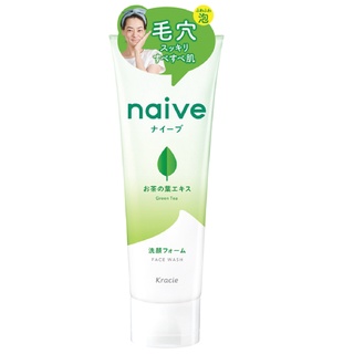 NAIVE FACE WASH FOAM (TEA)  【โฟมล้างหน้า】นาอิฟ เฟส วอช (กรีน ที) (130 กรัม)