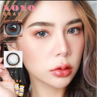 💕คอนแทคเลนส์💕ลายฮิต ในtiktok Montra lens รุ่น XOXO gray brown black (สายตาสอบถามในแชท)📌📌