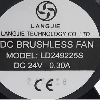 DC DC24V 0.35A 5000rpm พัดลมตู้เชื่อมความเร็วสูงลวดทองแดง 9225
