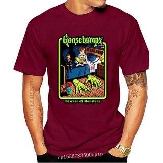 ขายดี GOOSEBUMPS เสื้อยืดลําลอง แขนสั้น คอกลม พิมพ์ลาย S-3 ILlbdd99PInang56 สไตล์คลาสสิก เรโทร สําหรับสตรีS-5XL