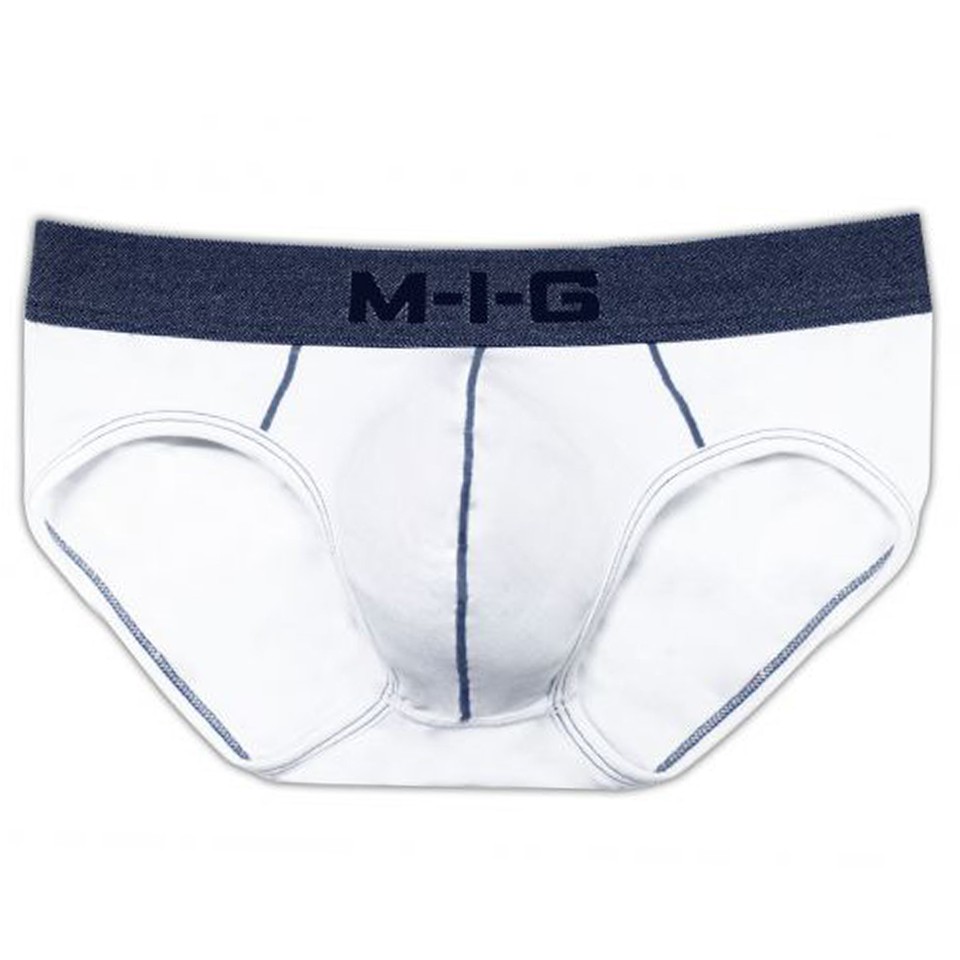 MIG M-I-G Half Brief Blue Denim ขอบยีนส์น้ำเงิน กางเกงในชาย ผู้ชาย