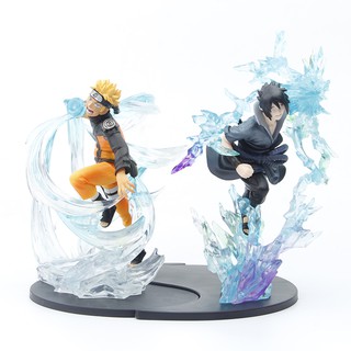 โมเดลฟิกเกอร์ PVC อนิเมะนารูโตะ Uzumaki Naruto Rasengan Uchiha Sasuke ขนาด 15 ซม. ของเล่นสะสม สําหรับเด็ก