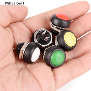 [WillBeRedT] 5Pcs Waterproof Momentary Push button Switch On/Off  Round 12mm Switch PBS-33B [NEW]