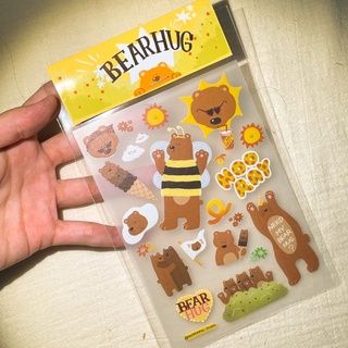 🧺NEED BEAR HUG sticker🤎🐻 สติ๊กเกอร์หมี