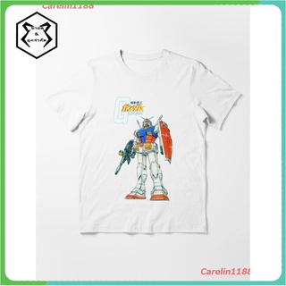 2022 - MOBILE SUIT - Essential T-Shirt เสื้อยืด ดพิมพ์ลาย เสื้อยืดผ้าฝ้าย คอกลม cotton ความนิยม sale Unisex