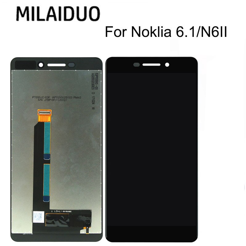 สําหรับ NOKIA NOKIA 6 N6 / Nokia 6.1 2018 TA-1043 TA-1045 TA-1050 จอแสดงผล LCD Touch Screen Digitize