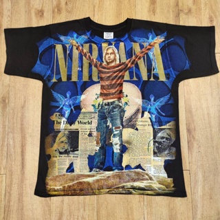 NIRVANA BOOTLEG OVP OVERPRINT เสื้อวง เสื้อทัวร์ ลายวงเนอร์วาน่า