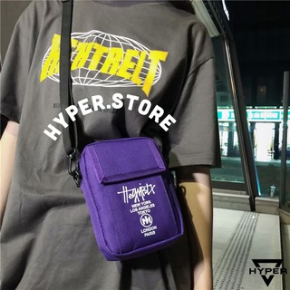 🔥พร้อมส่ง🔥 HYPER.Store Crossbody สะพายข้างใบเล็ก สีม่วง แดง รุ่น Pocket Bag