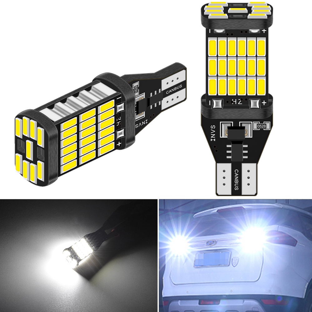 1 ชิ ้ น 1200 ลิตร T16 T15 W16w Canbus หลอดไฟ Led High Power 921 912 ย ้ อนกลับไฟ Super Bright รถภายนอกโคมไฟสีขาวสีแดงสีส ้ ม