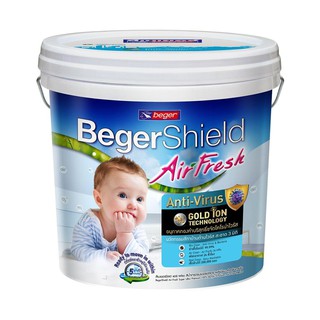 สีน้ำทาฝ้า BEGER AIR FRESH PG-2000 ด้าน 9 ลิตร สีเทา SKU: 1157536