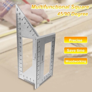 Autowholesaler Multifunctional Square 45/90 Degree Gauge Angle Ruler Measuring Woodworking Tool