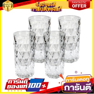 แก้วน้ำ 380ml KECH GEM แพ็ค 4 ใบ แก้วน้ำ TUMBLER 380ml KECH GEM PACK 4