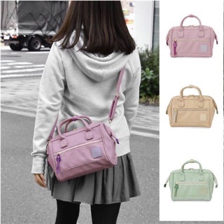 กระเป๋าสะพาย Anello polyester 2 way mini boston bag