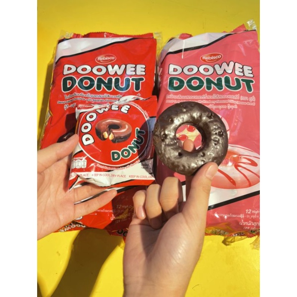 💥💥สุดฮอตฮิต ดูวีโดนัท Doowee Donutเค้กพาย เบอร์รี่29กรัม×12ซอง
