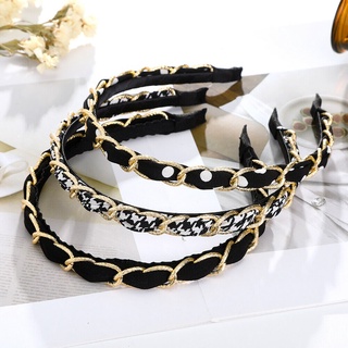 Korean New Fashion Hairband Chain Hairbands Women Hair Accessories Hair Hoops Headband Metal Headwear Bands