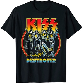 เสื้อยืด พิมพ์ลาย KISS - Rock and Roll Party สําหรับผู้ใหญ่S-5XL