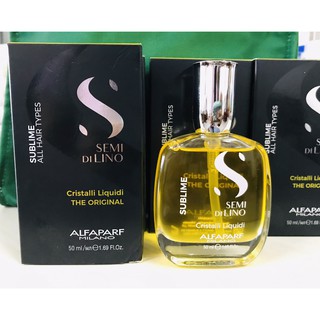 Alfaparf semi di lino diamond crystal liquid 50ml. อัลฟ่าพาร์ฟ เซมิดิลิโน่ ไดมอนด์ คริสตัลลิขวิด เซรั่มประกายเพชร 50มล.