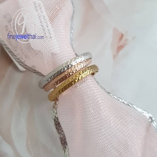 Finejewelthai แหวนทองคำขาว-แหวนทอง-แหวนพิ้งค์โกลด์-แหวนแต่งงาน/ White Gold-Gold-Pink Gold-Ring-R123900(ราคาต่อ 1 วง)