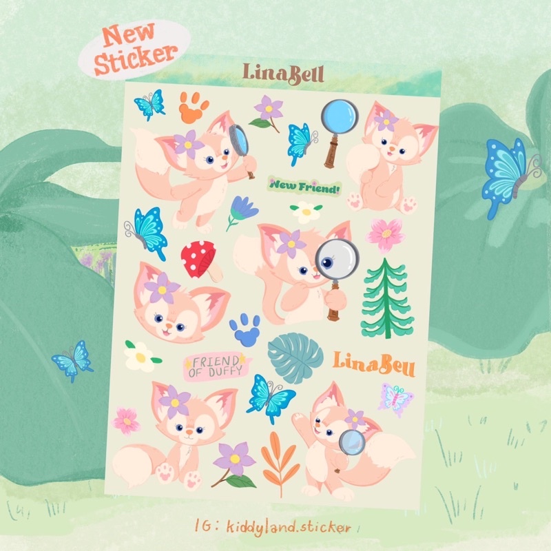 สติ๊กเกอร์ลาย Linabell Collection สุดน่ารัก🤍🤍