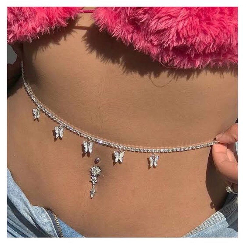 ❤️พร้อมส่ง ❤️สร้อยเอวใส่กับบิกินี่ belly chain waist chain