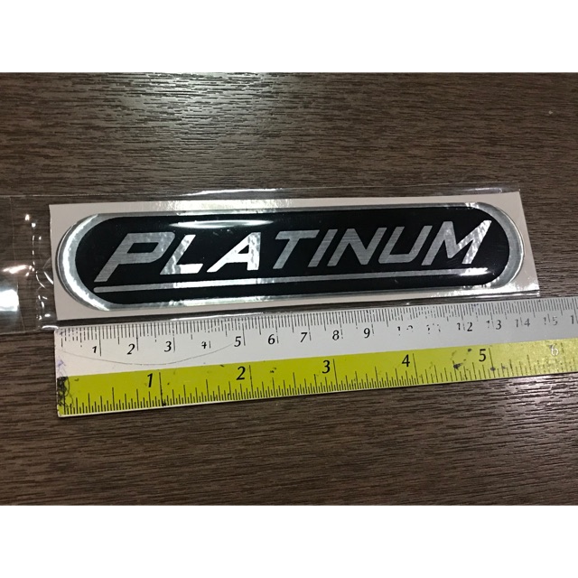 สติ๊กเกอร์ดั้งเดิมเทเรซิ่น PLATINUM สำหรับ ISUZU DMAX